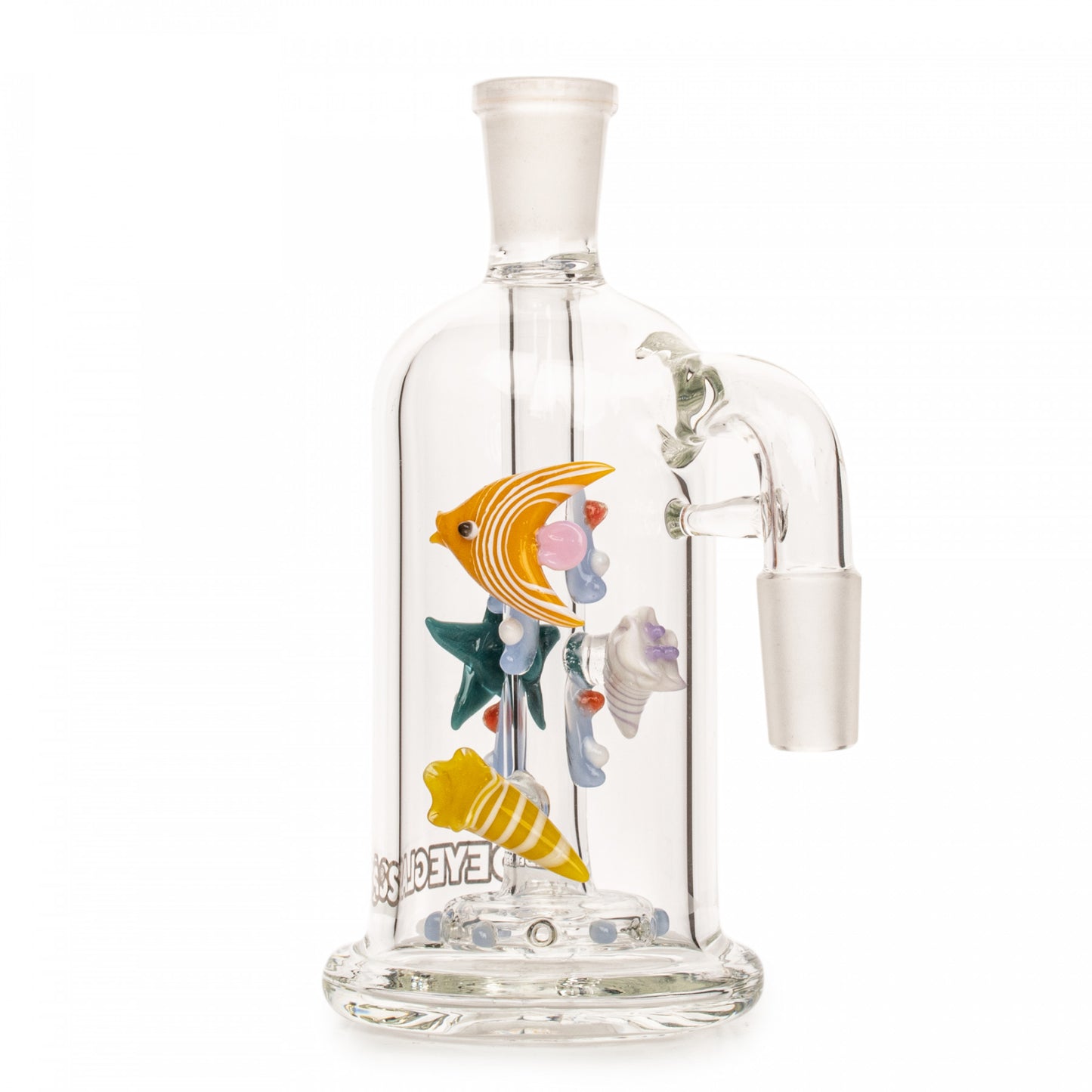 Red Eye Glass Sea Life Ash Catcher - 90 Degree