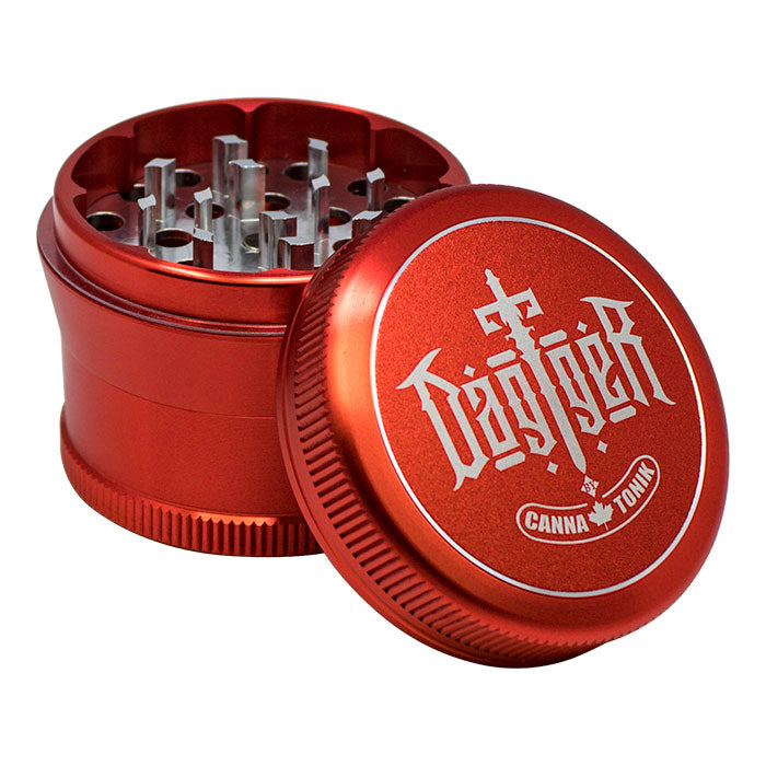 Canna Tonik 55mm Dagger Grinder - Red