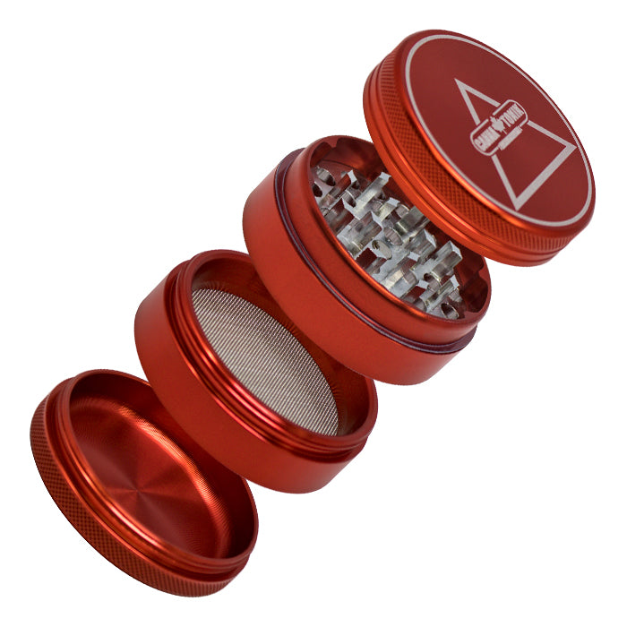 Canna Tonik Premium 55mm Grinder - Red