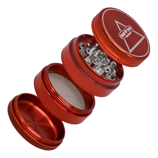 Canna Tonik Premium 55mm Grinder - Red