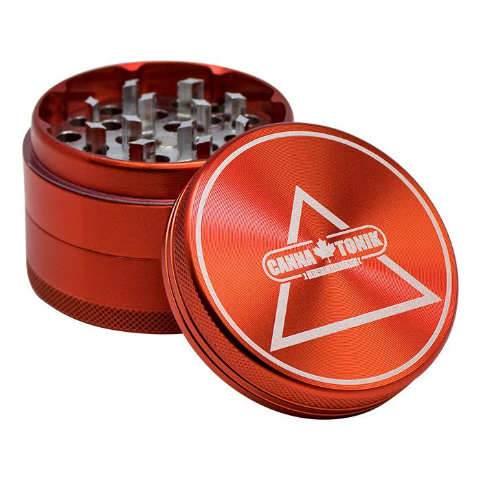 Canna Tonik Premium 55mm Grinder - Red