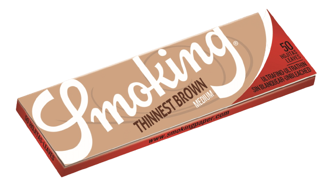 Smoking Thinnest Brown Rolling Paper - Medium Size