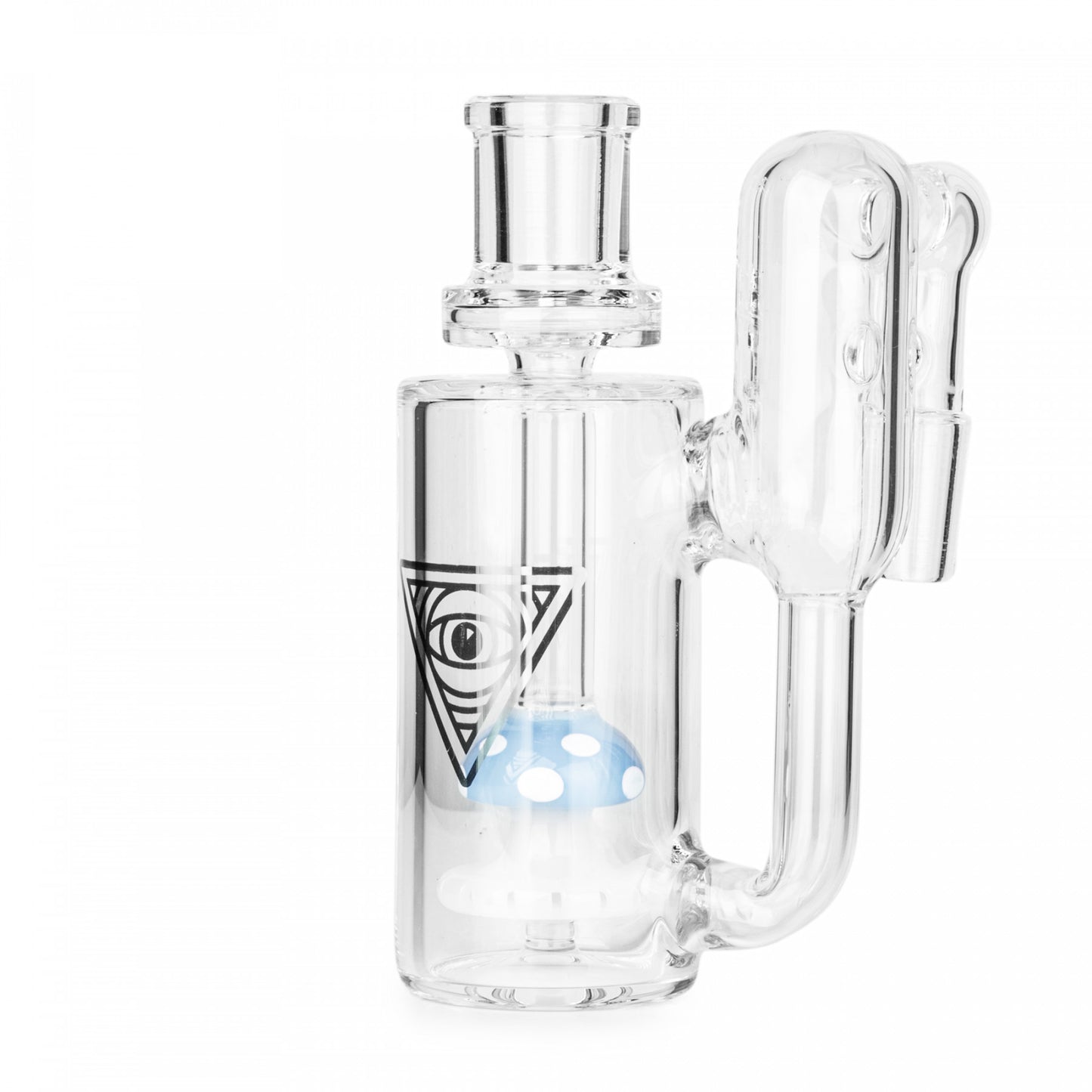 Red Eye Glass "FunGuy" Ash Catcher - 90 Degree (Blue)