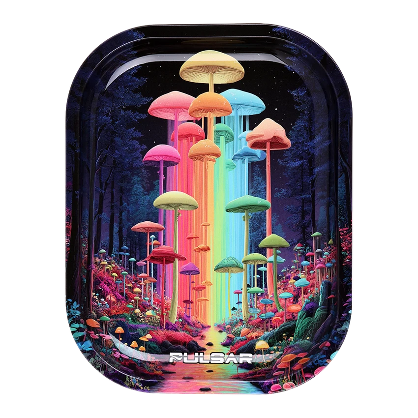 Pulsar Mini Metal Rolling Tray / 7"x5.5" Shroom Towers
