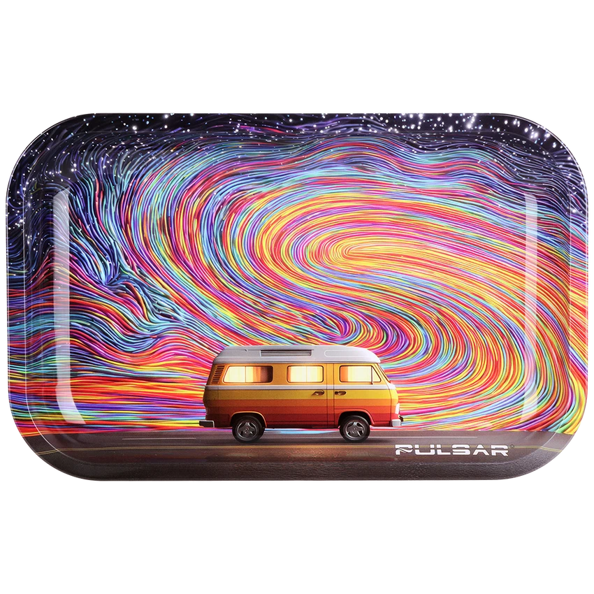 Pulsar Metal Rolling Tray - 11"x7 Camper Flow