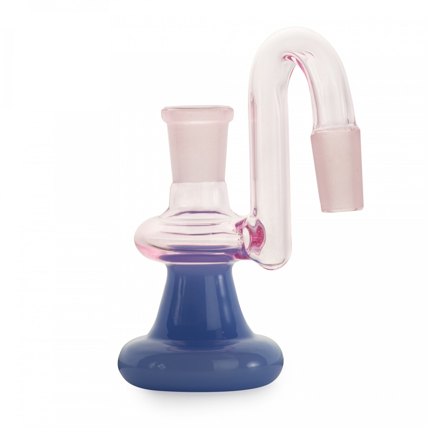 Red Eye Glass Pink/Purple Dry Ash Catcher - 90 Degree