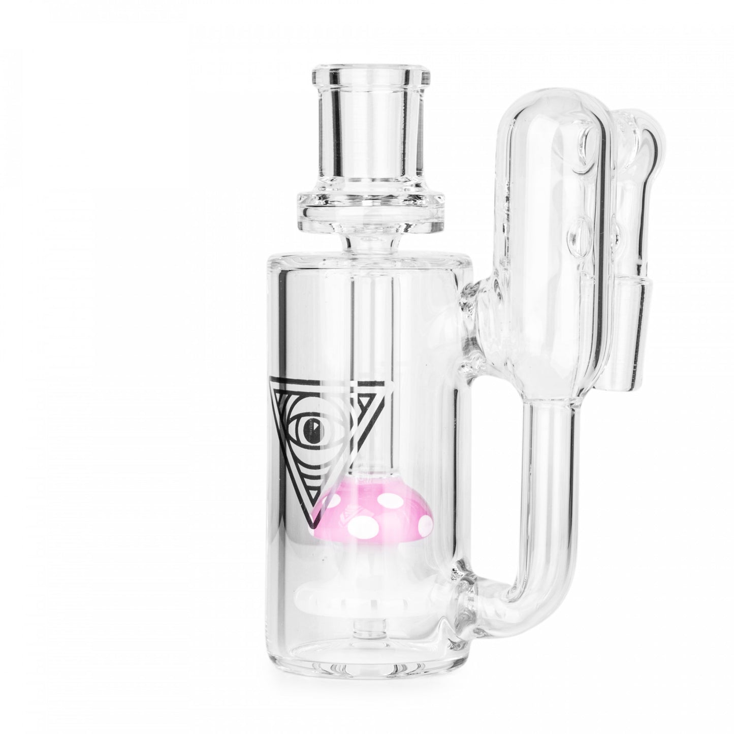 Red Eye Glass "FunGuy" Ash Catcher - 90 Degree (Pink)