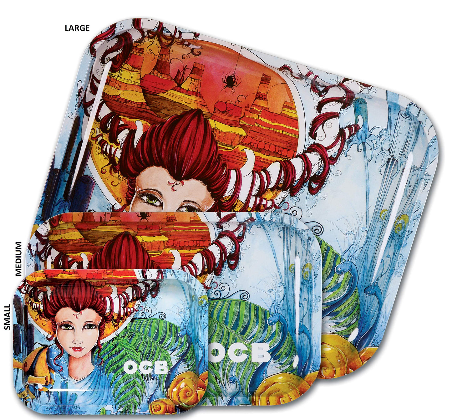 OCB "Limited Edition" Rolling Tray - Elf Girl (Medium)