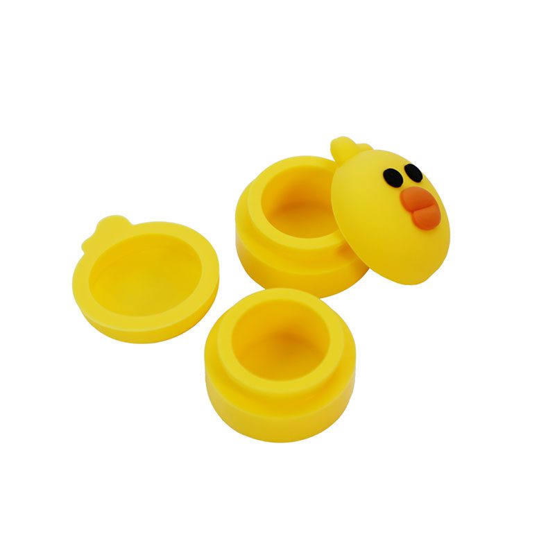 Yellow Bird Silicone Container