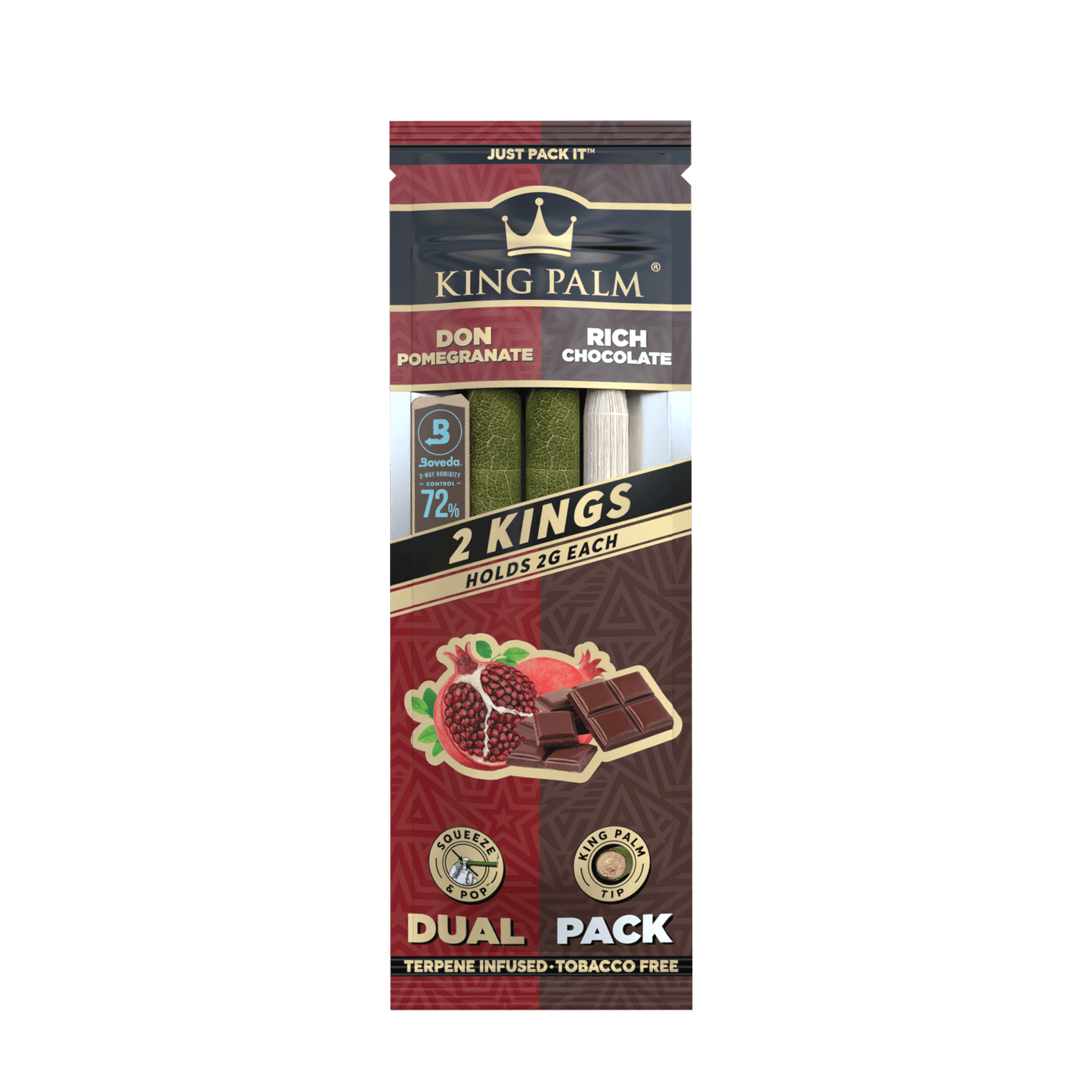 King Palm Dual Pack - Pomegranate & Chocolate