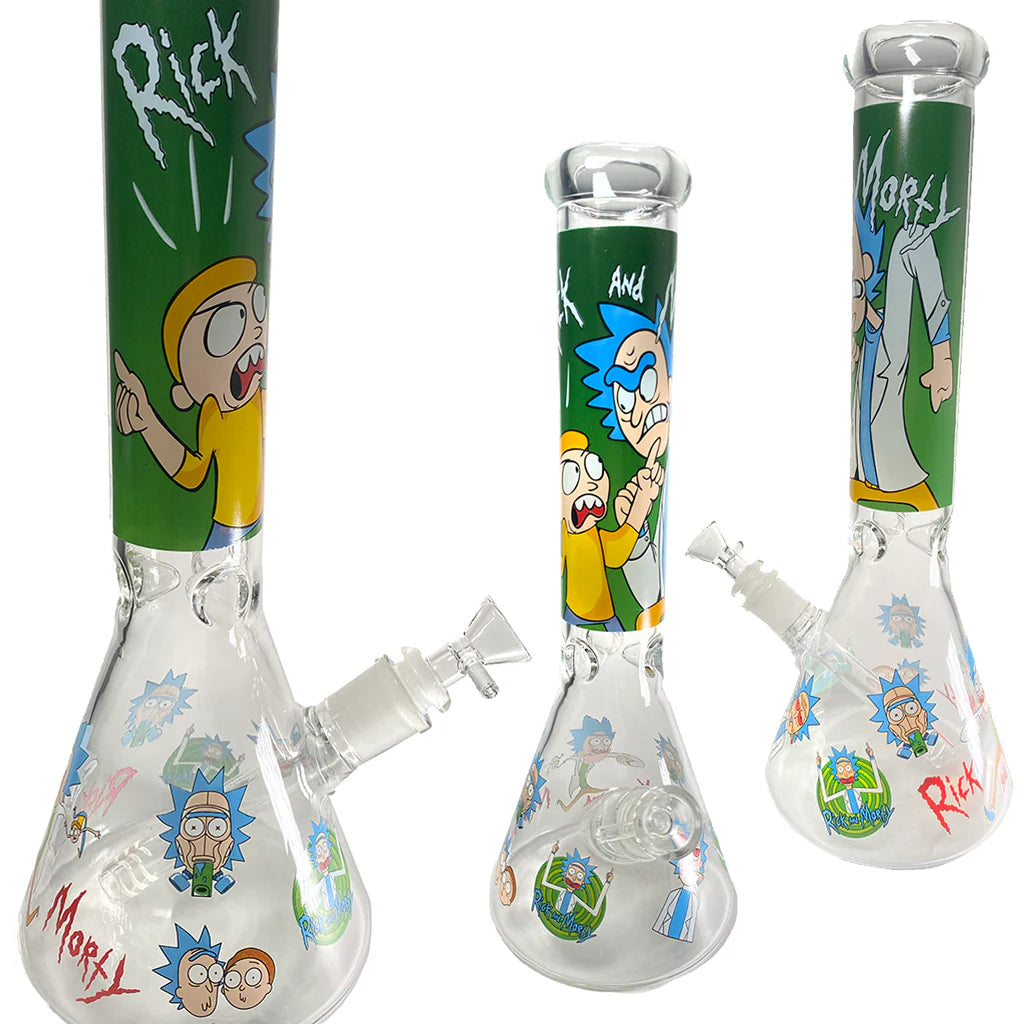 Rick and Morty 14" Beaker - Green