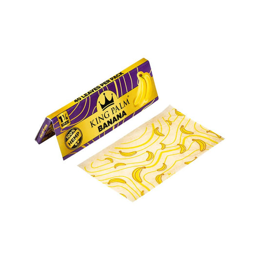 King Palm Flavored Hemp Papers 1 1/4 Size - Banana