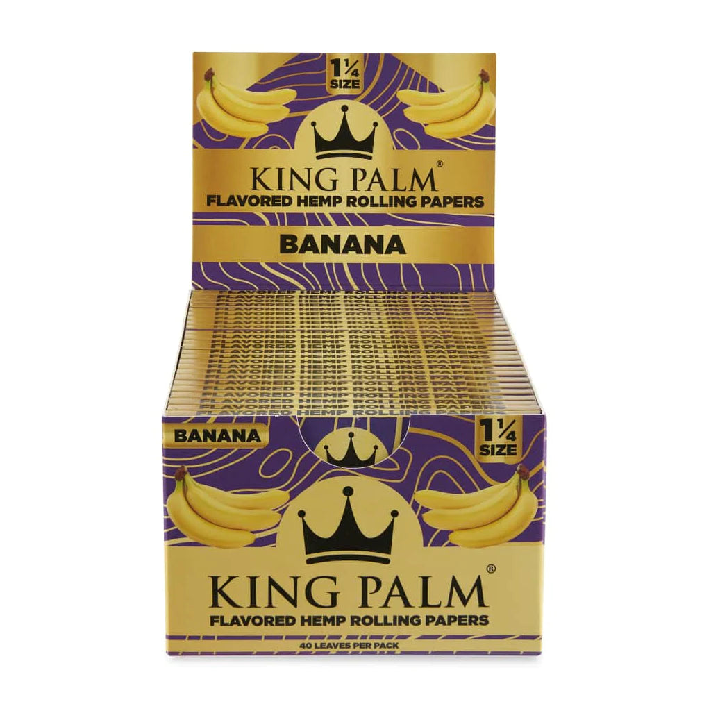 King Palm Flavored Hemp Papers 1 1/4 Size - Banana