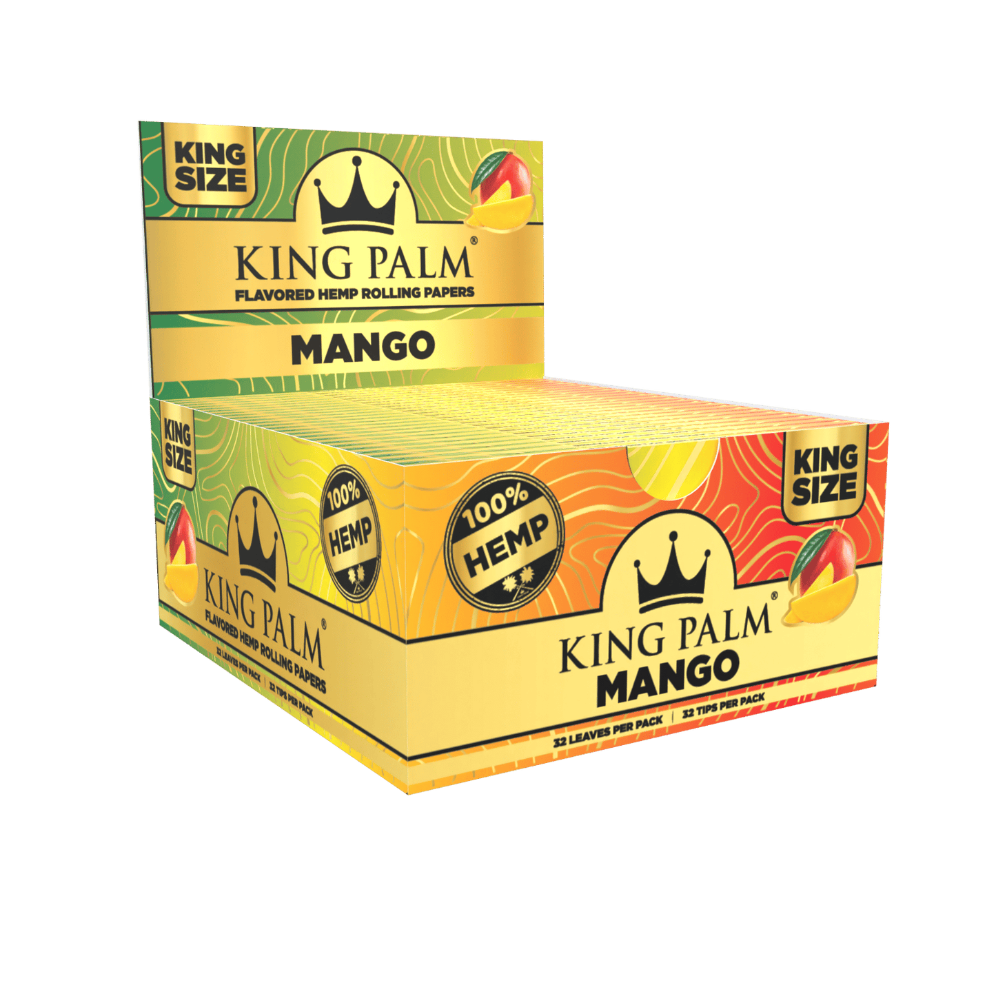 King Palm Flavored Hemp Papers King Size - Mango