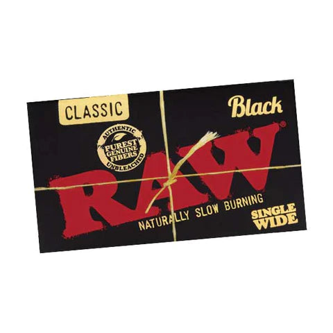 Raw Classic Black Black - Single Wide