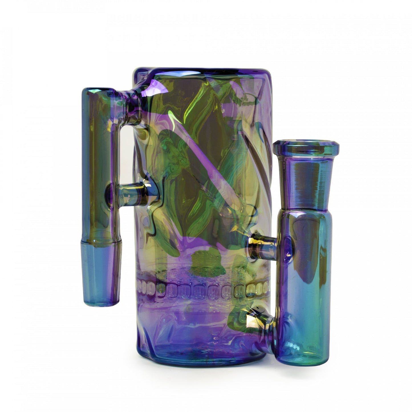 Red Eye Tek Metallic Twist Ash Catcher - 90 Degree (Green)