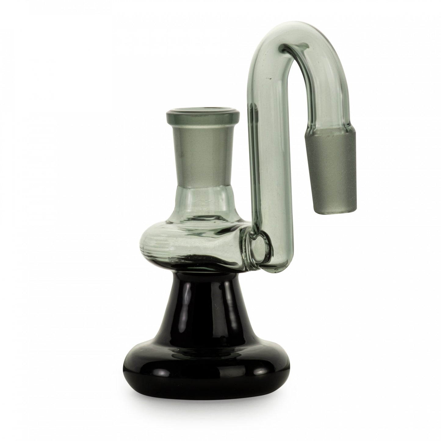 Red Eye Glass Black Dry Ash Catcher - 90 Degree