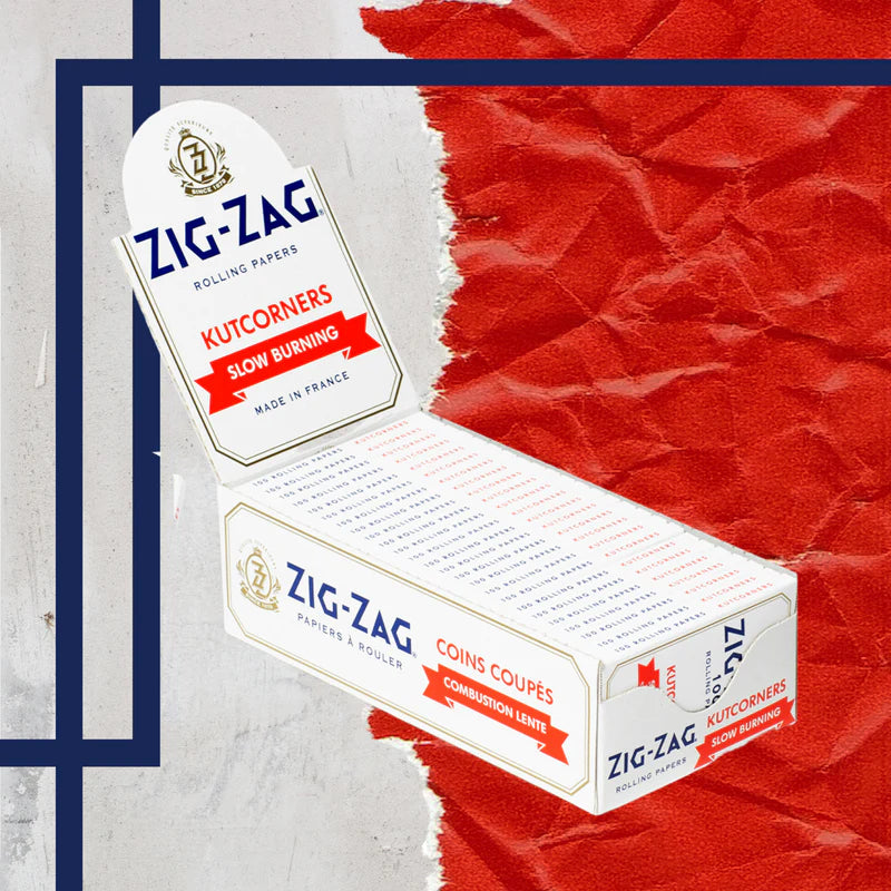 Zig-Zag Slow Burning Rolling Papers - Single Wide Kutcorners