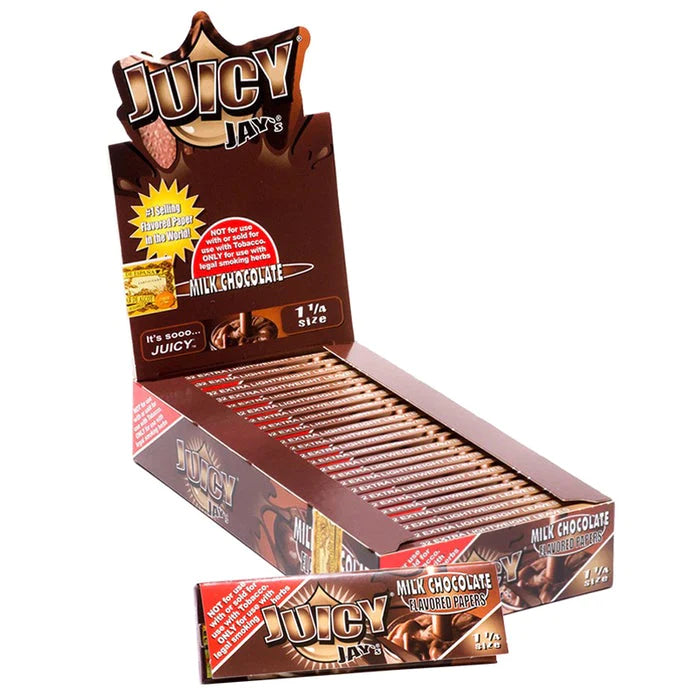 Juicy Jay's Flavored Papers 1 1/4 Size - Milk Chocolate