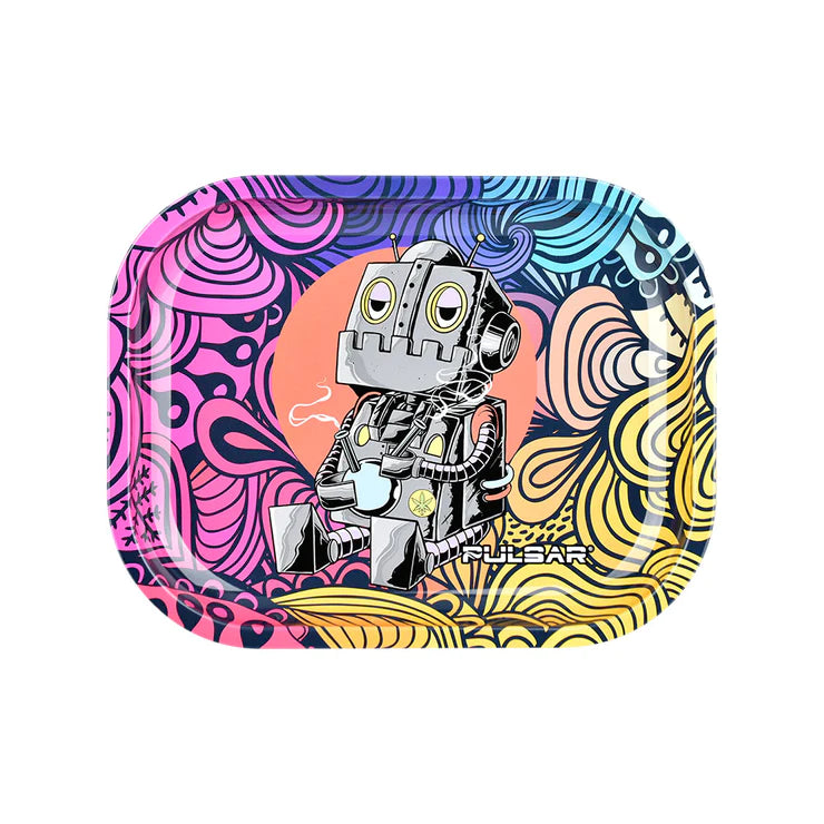 Pulsar Rolling Tray with Lid - DopeBot