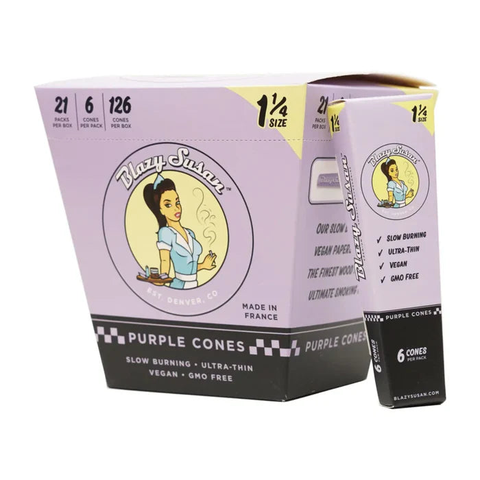 Blazy Susan Purple Cones (6pk)