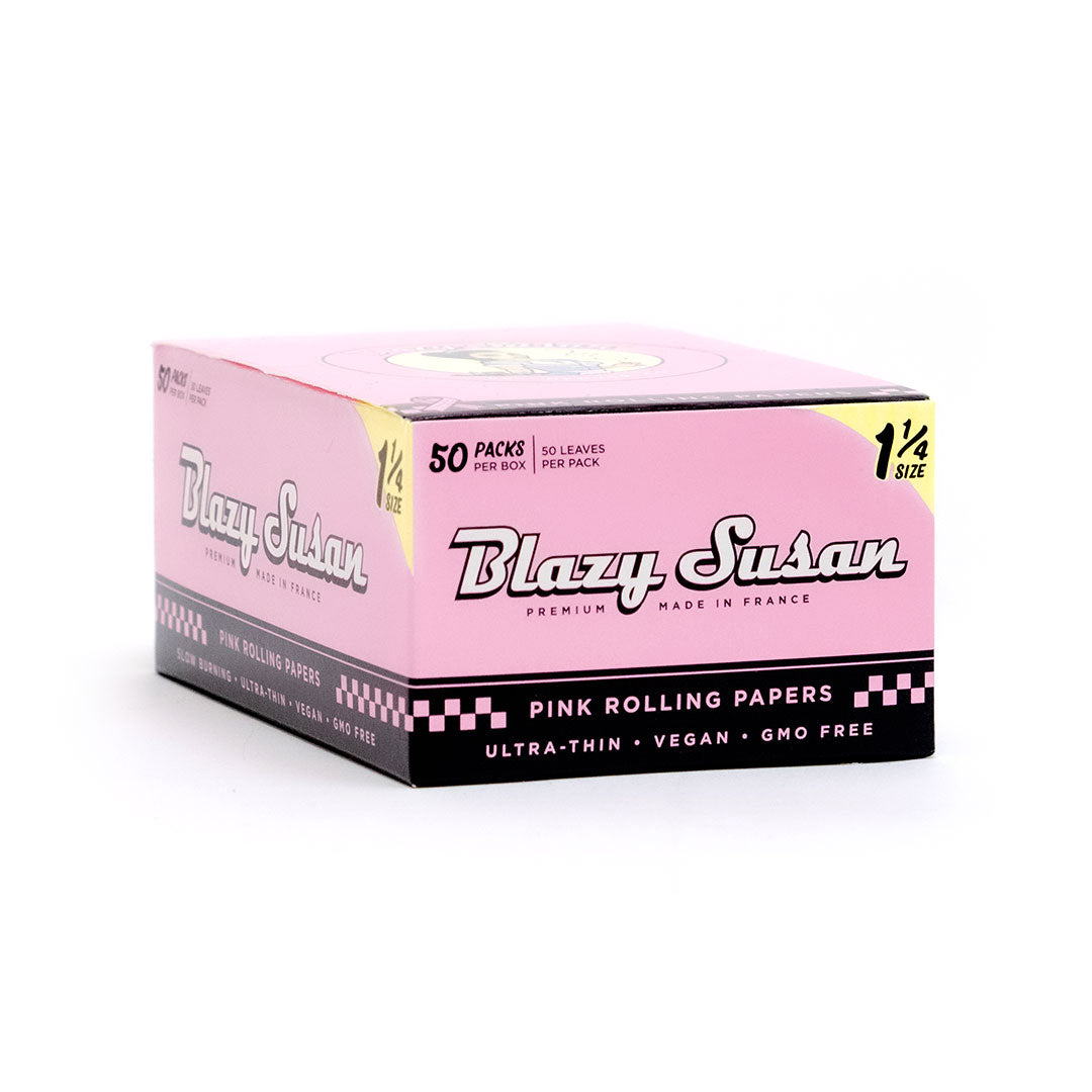 Blazy Susan Pink Rolling Papers - 1 1/4 Size