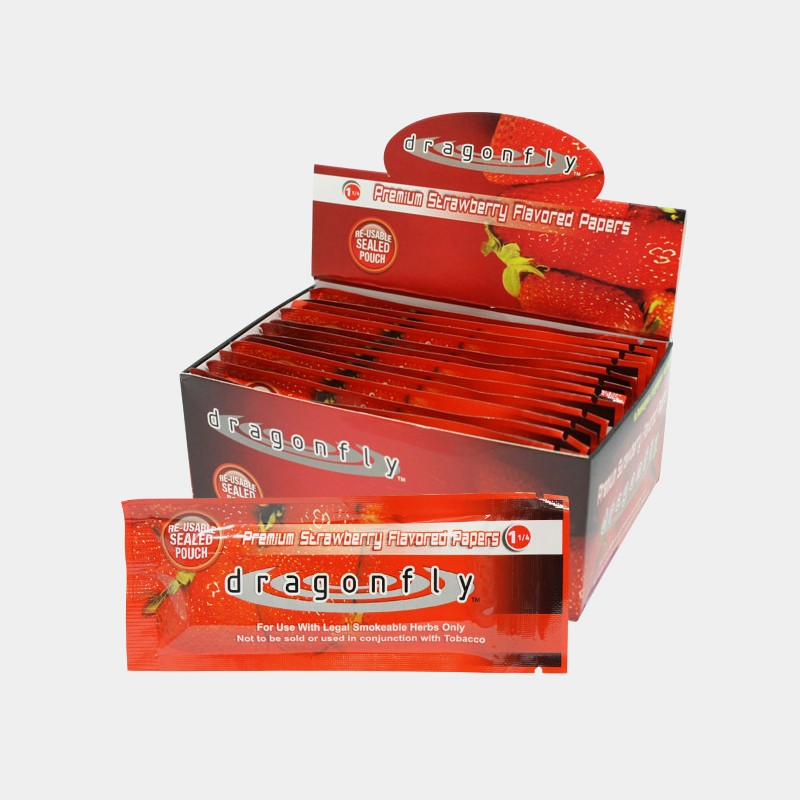 Dragonfly Premium Flavoured Papers - Strawberry