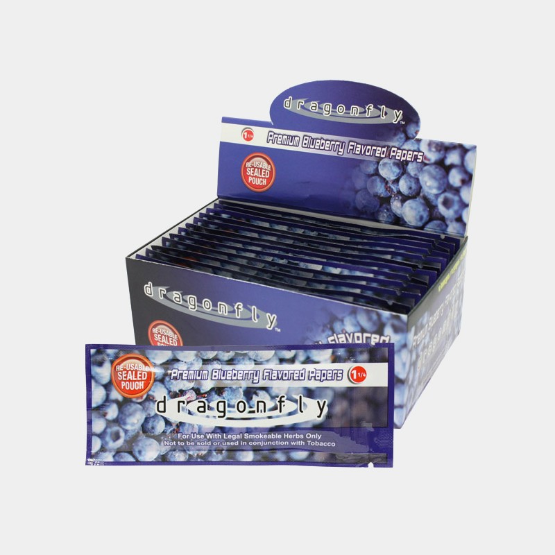 Dragonfly Premium Flavoured Papers - Blueberry