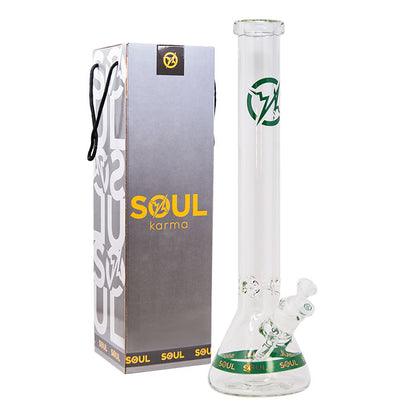 Soul Glass 18" Beaker - Green