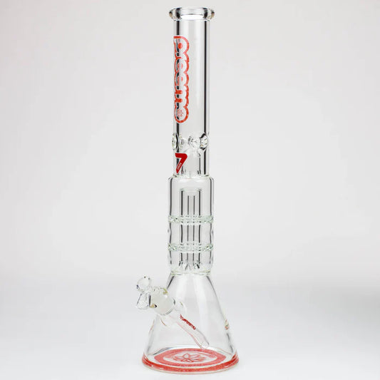 Preemo Dome Over Dual Disc Perc Beaker - Red