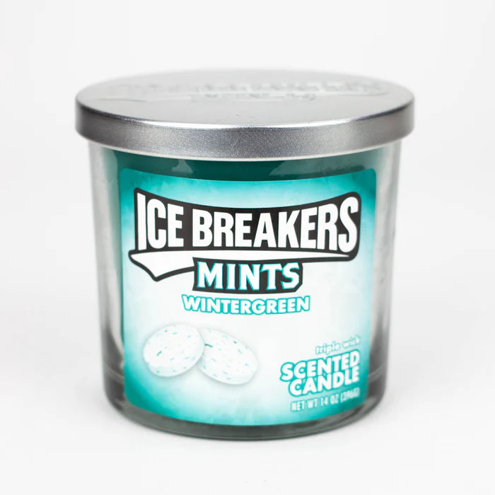 3 Wick Ice Breakers Wintergreen Candle