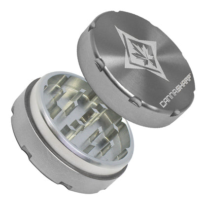 Cannasharp 2-Piece Grinder - Silver