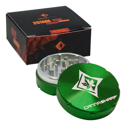 Cannasharp 2-Piece Grinder - Green