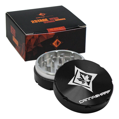 Cannasharp 2-Piece Grinder - Black