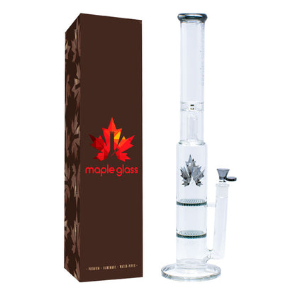 Maple Glass Double Honeycomb w/ UFO Perc - Black