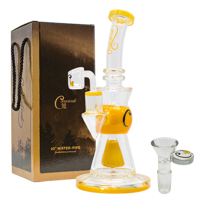 Cannatonik Pyramid Perc Bong + Rig - Yellow