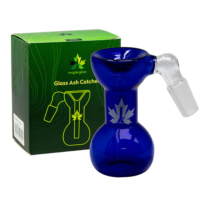 Maple Glass 45° Bowl + Ash Catcher - Blue