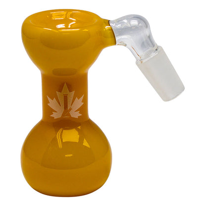 Maple Glass 45° Bowl + Ash Catcher - Yellow