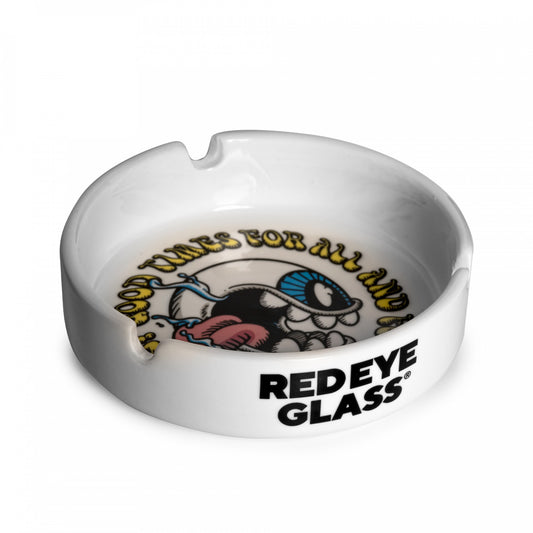 Red Eye Glass "Good Times" Ceramic Ash Tray