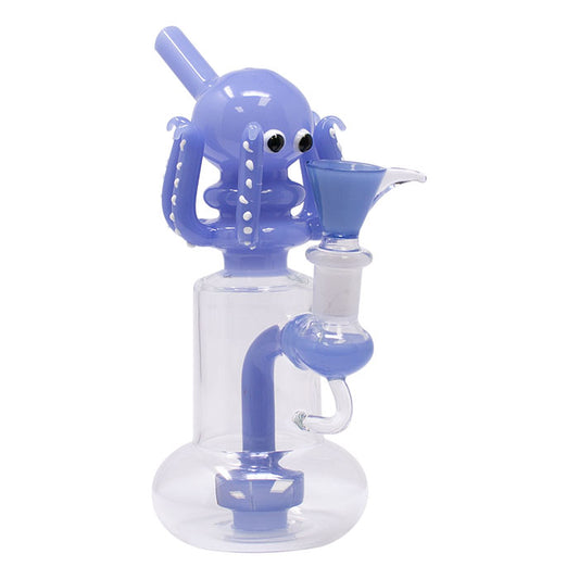 Sky Blue Octopus Bong