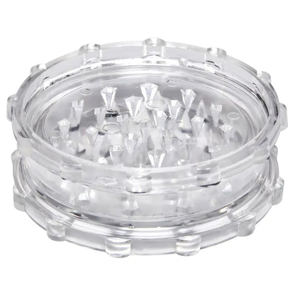 Plastic 2 Piece Grinder - Clear