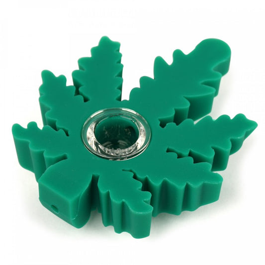 Weed Leaf Silicone Pipe