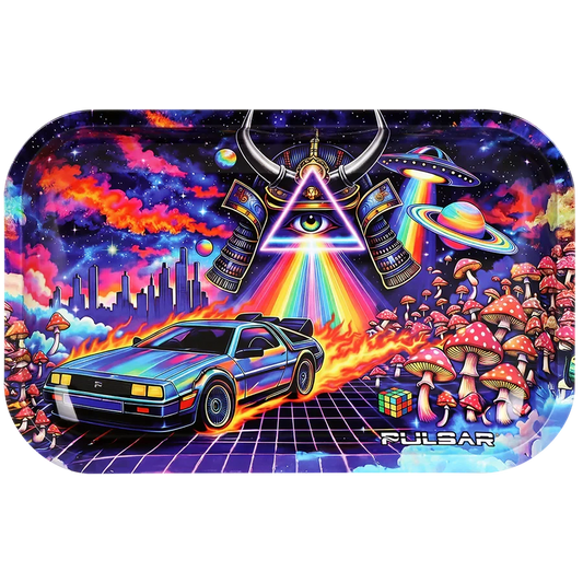 Pulsar Metal Rolling Tray - 11"x7 Flux Capacitation