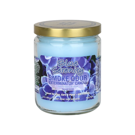 Smoke Odor Exterminator Candle 13oz Blue Serenity