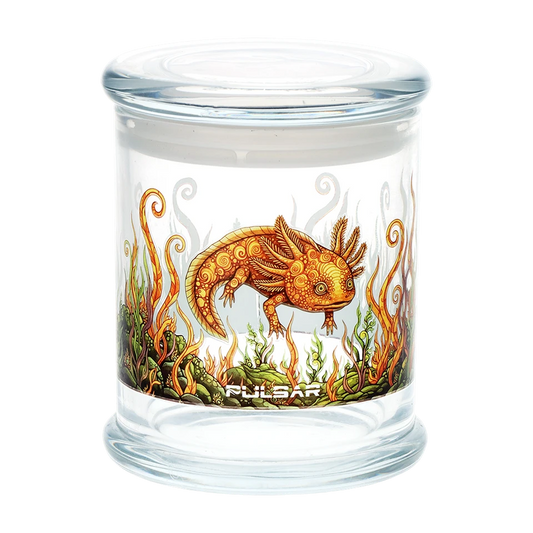 Pulsar Pop Top Glass Jar - 4.5" x 3.9" / Large Hellbender