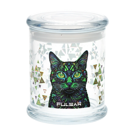 Pulsar Pop Top Glass Jar - 4.5" x 3.9" / Large Catatonic