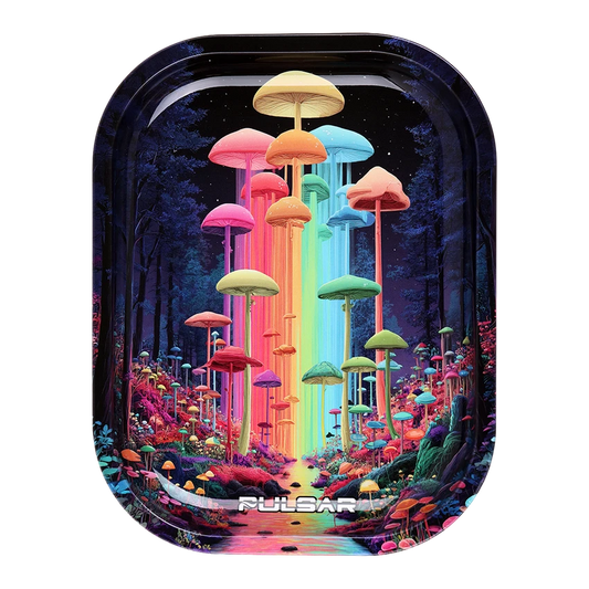 Pulsar Mini Metal Rolling Tray / 7"x5.5" Shroom Towers