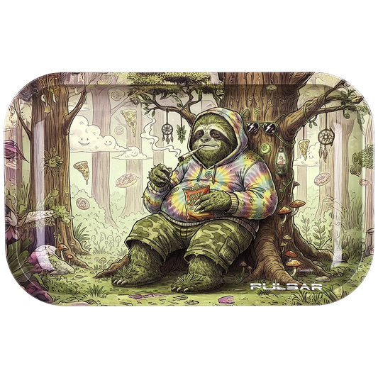 Pulsar Metal Rolling Tray - 11"x7 Sasquatch Sloth