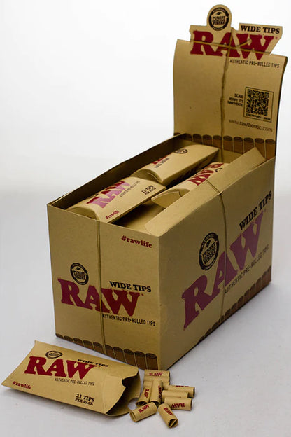 Raw Pre-Rolled Tips - Wide Tips