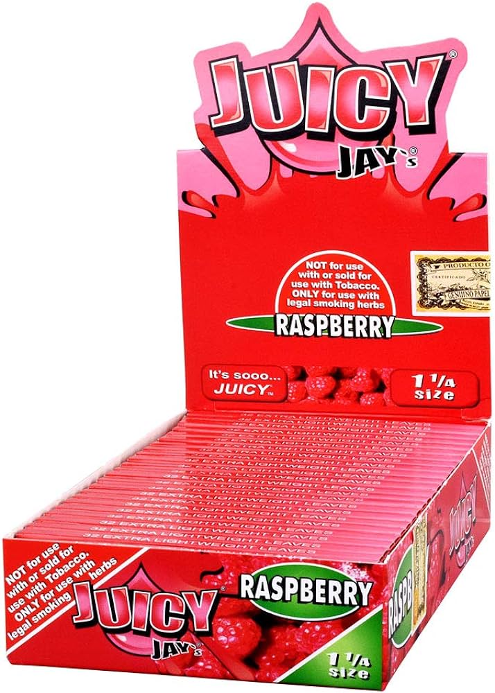 Juicy Jay's Flavored Papers 1 1/4 Size - Raspberry